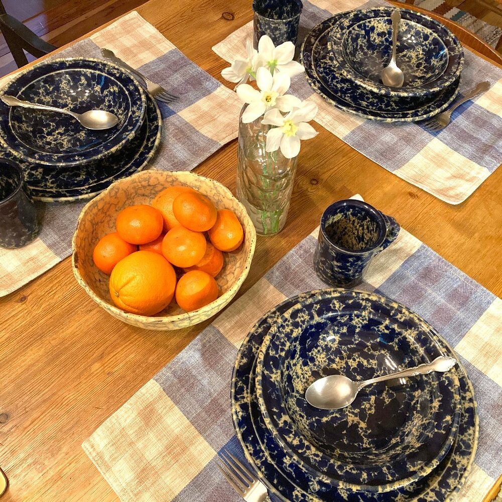 Set of 6 Williams-Sonoma Linen Placemats, 2-sided